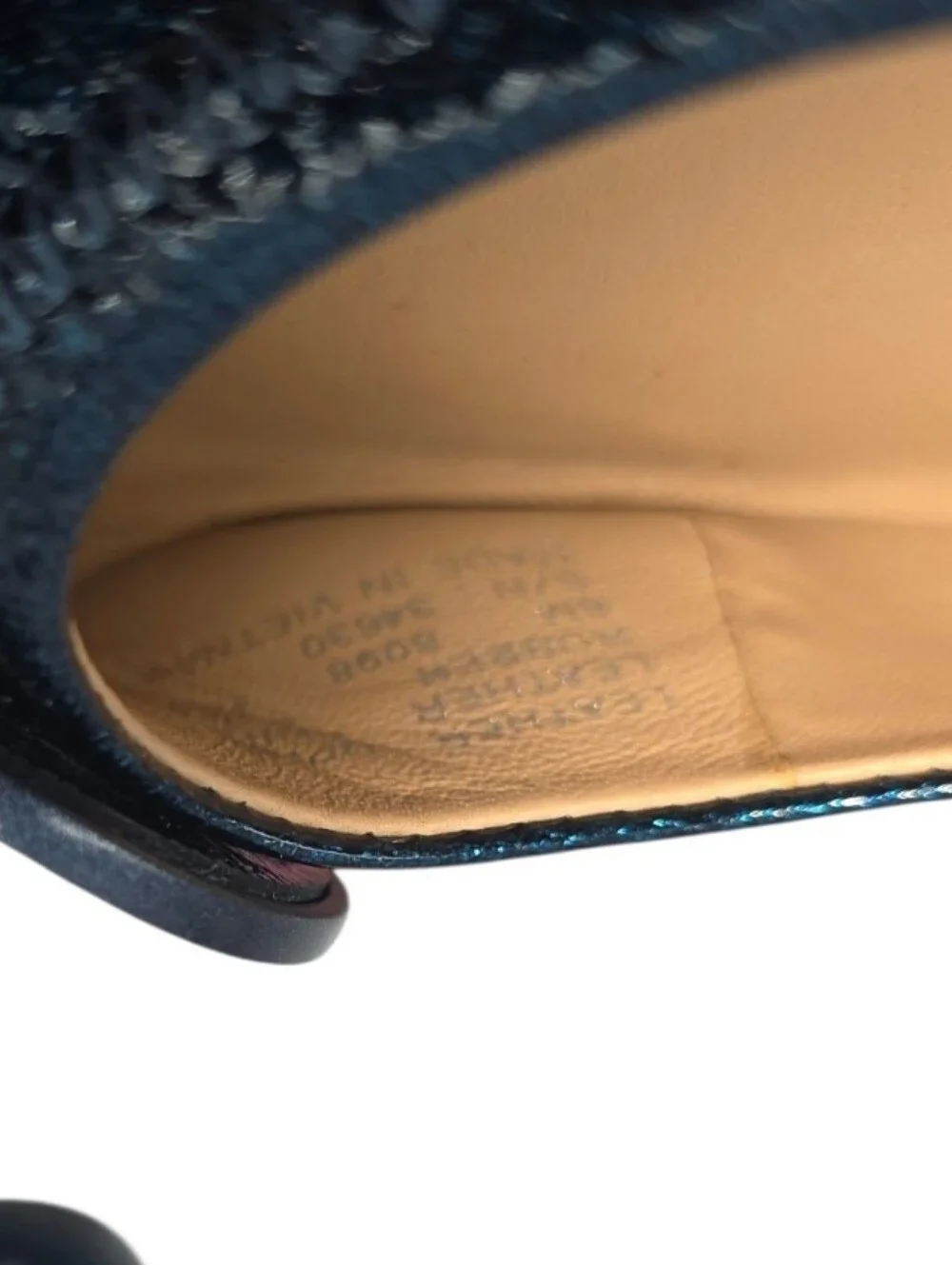 Tory Burch Minnie Blue Folding Flats 8